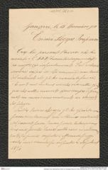 Nachlass Franz Steindachner, Brief von Giuseppe Nicoló an Franz Steindachner (15.12.1910), Inv.Nr. 363.01, Seite 1